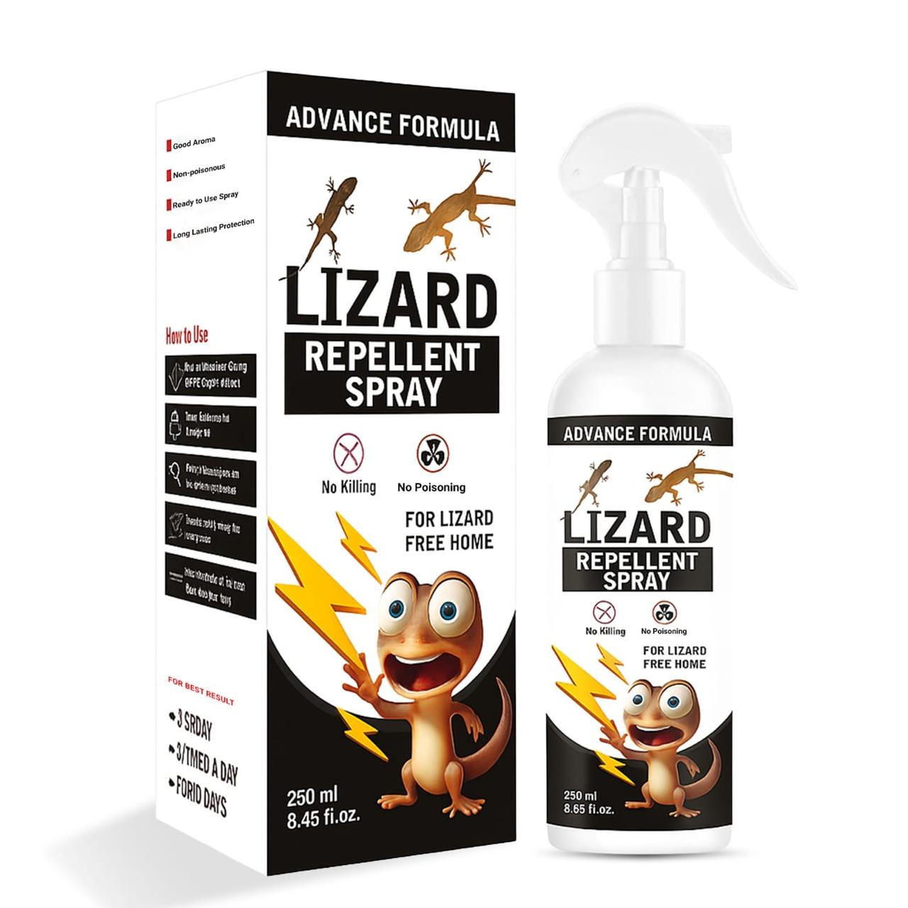 TIMRI Gecko & Lizard Repellent Spray | Herbal Lizard Repellent for Home & Office