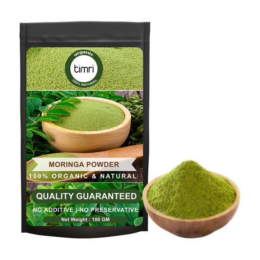 Timri  Organic Moringa Leaf Powder - Metabolism & Energy Support