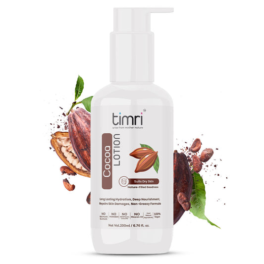 TIMRI Cocoa Body lotion Moisturizer for Normal to Dry Skin - 200ml