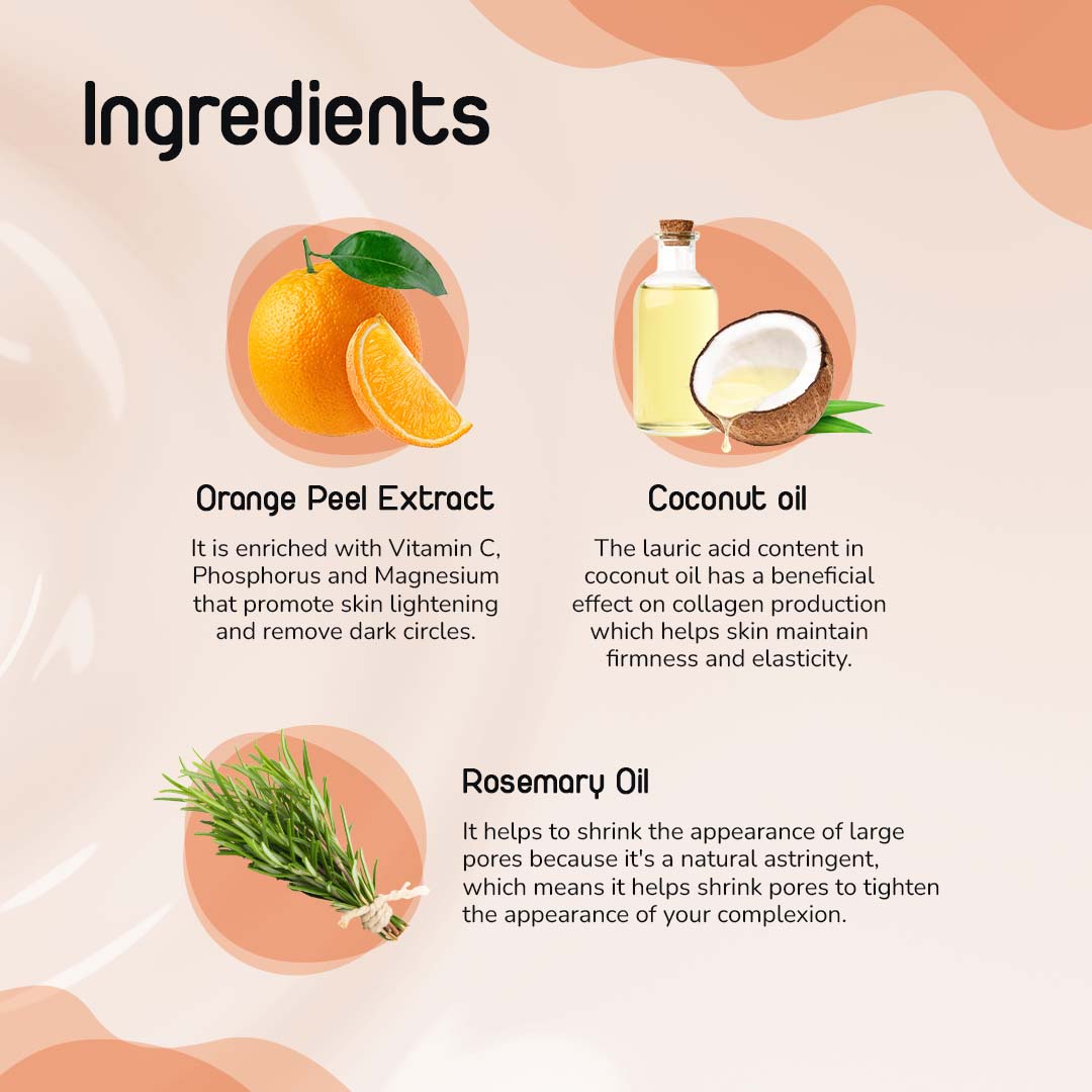 TIMRI Orange Under Eye Cream to Reduce Deep Dark Circles in 15 days - 30ml