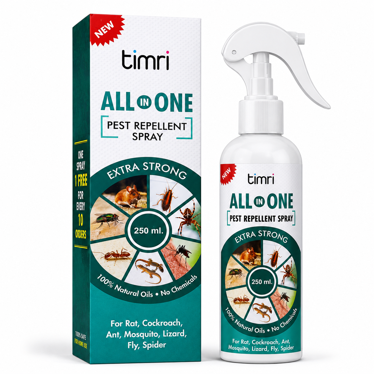 TIMRI All in One Repellent Spray | Multi-Purpose Pest Repellent for Home
