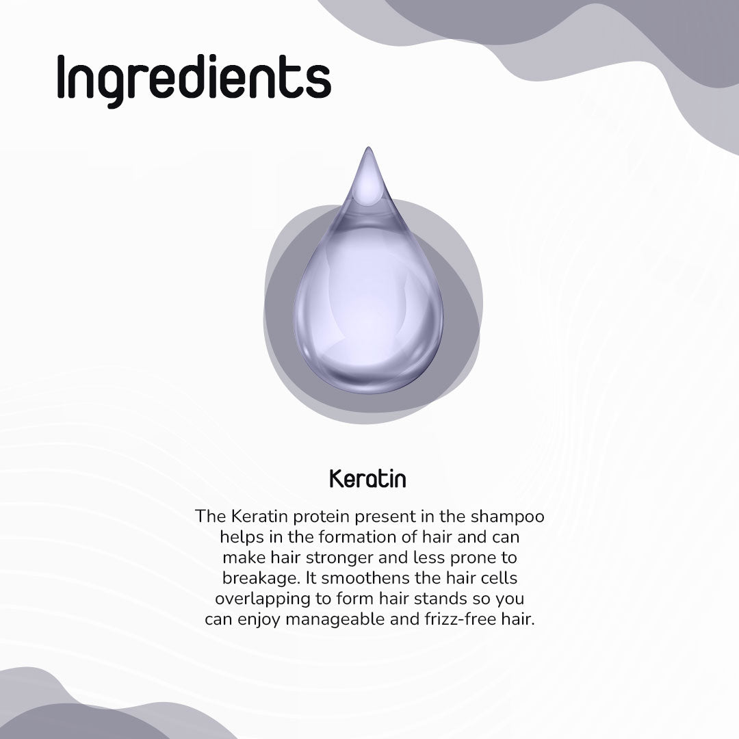 TIMRI Keratin Protein Shampoo for Dandruff & Hair fall Control - 200ml