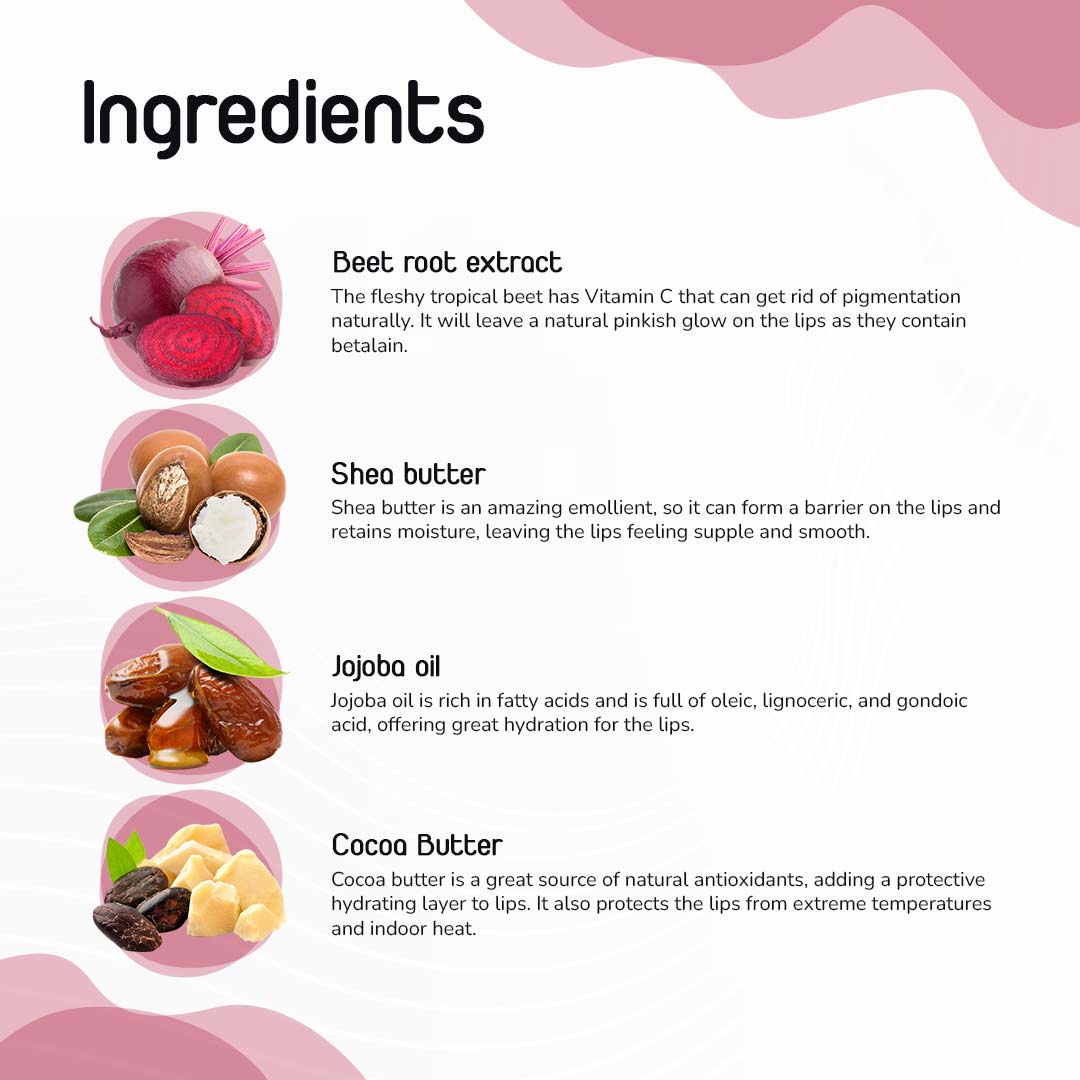 TIMRI Best Beetroot Lip Balm - 8gm