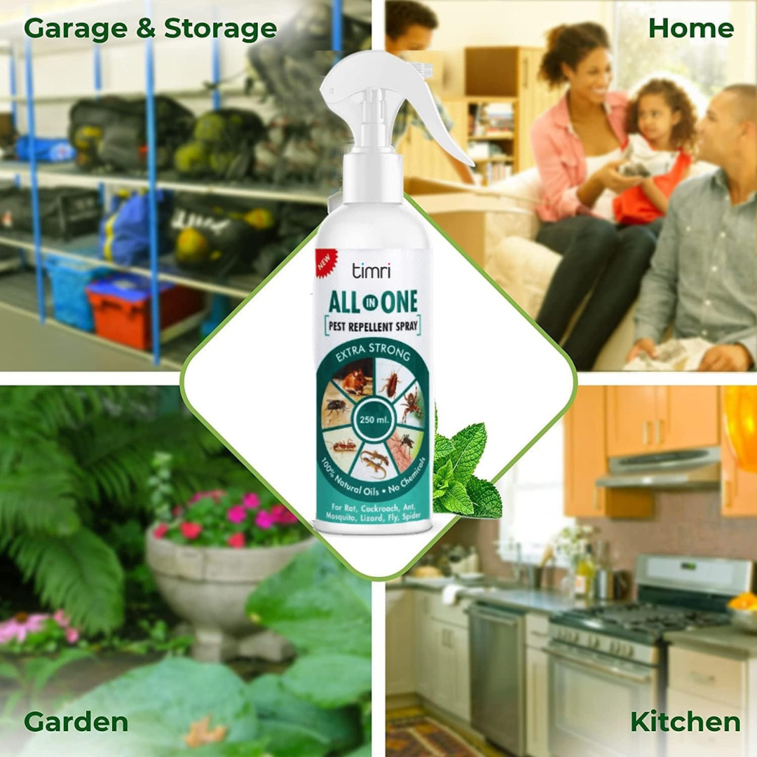 TIMRI All in One Repellent Spray | Multi-Purpose Pest Repellent for Home
