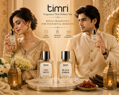Timri Black Ember & Gili Mitti Combo – Premium Long-Lasting Unisex Perfume Gift Set