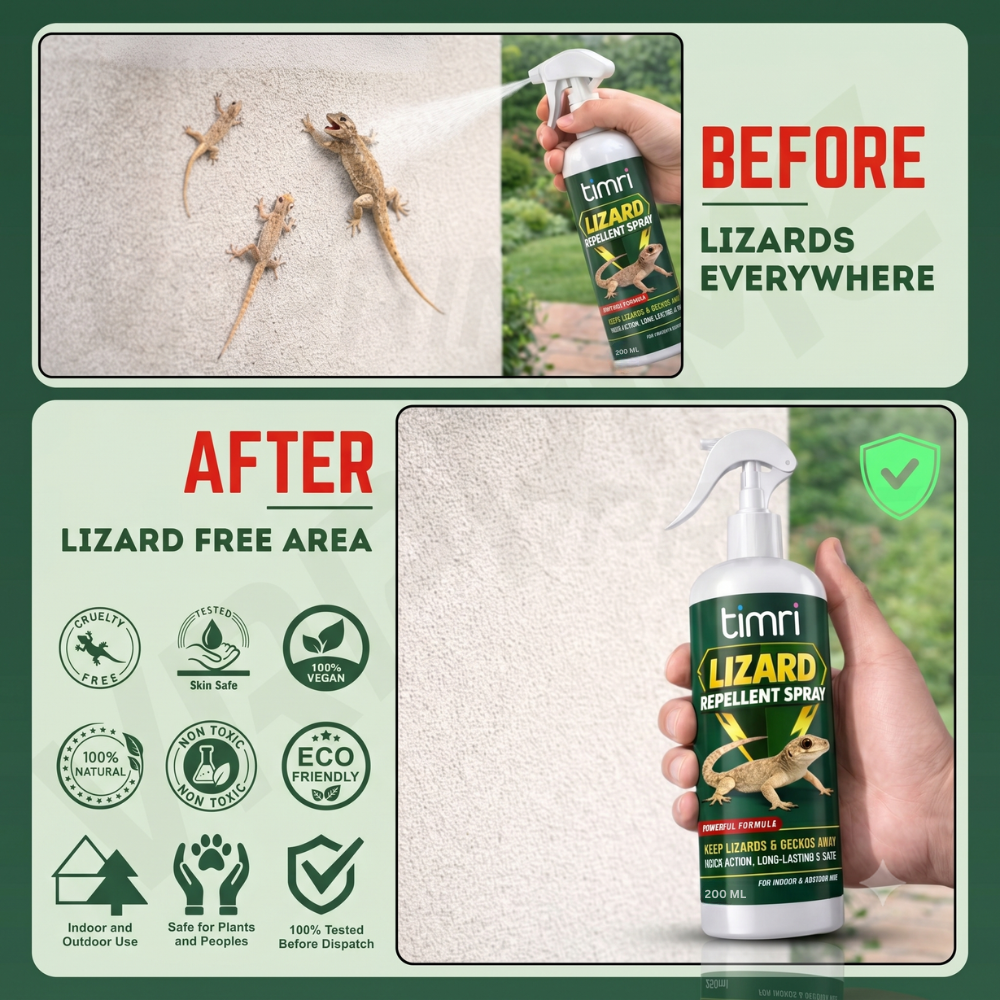 TIMRI Lizard Repellent Spray | Natural Lizard Repellent for Home