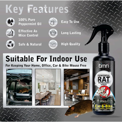 TIMRI Rodent Repellent Spray | Natural Rat & Mouse Repellent