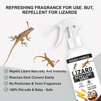 TIMRI Gecko & Lizard Repellent Spray | Herbal Lizard Repellent for Home & Office