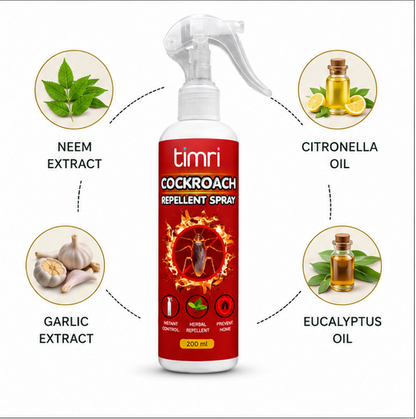 TIMRI Cockroach Repellent Spray | Natural Cockroach Repellent for Home & Kitchen