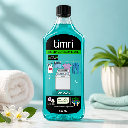TIMRI Natural Laundry Liquid – Gentle Plant-Based Fabric Cleaner for Everyday Clothes