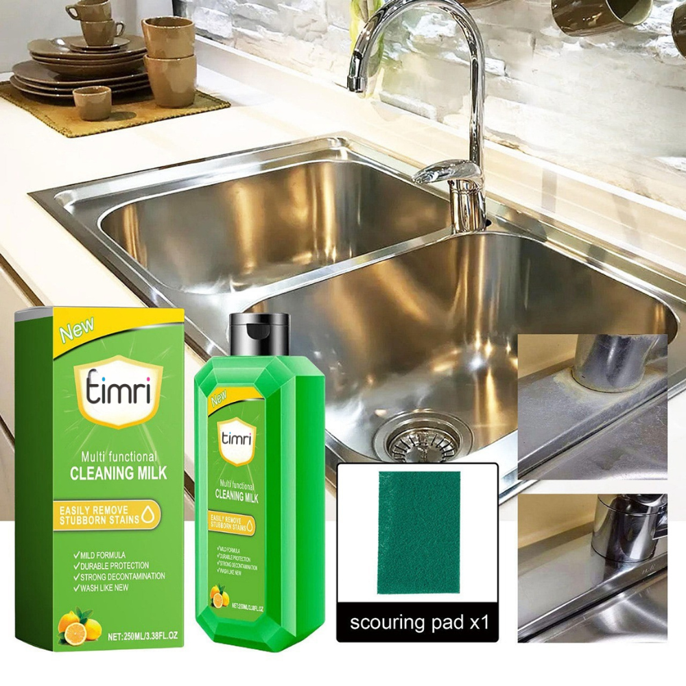 TIMRI Cleaning Milk | Cream Cleaner for Kitchen, Bathroom & Stainless Steel