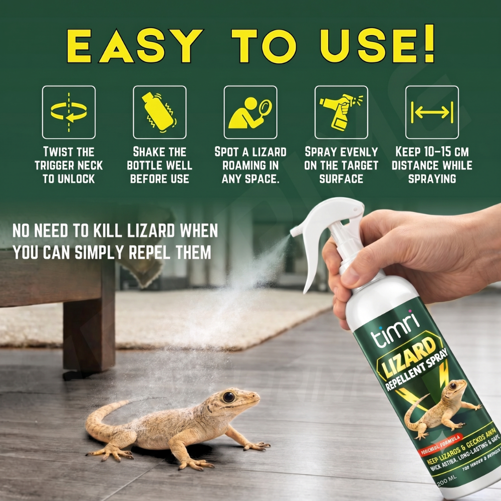 TIMRI Lizard Repellent Spray | Natural Lizard Repellent for Home