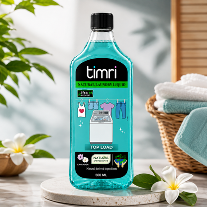 TIMRI Natural Laundry Liquid – Gentle Plant-Based Fabric Cleaner for Everyday Clothes