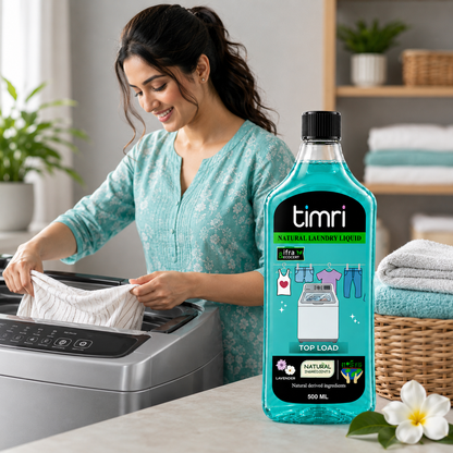TIMRI Natural Laundry Liquid – Gentle Plant-Based Fabric Cleaner for Everyday Clothes