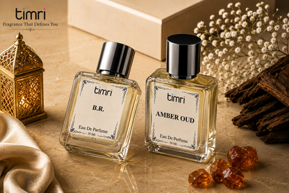 Timri B.R + Ember Oud Perfume Combo Pack (2 x 50ML) | Premium Long Lasting Eau De Parfum for Men & Women
