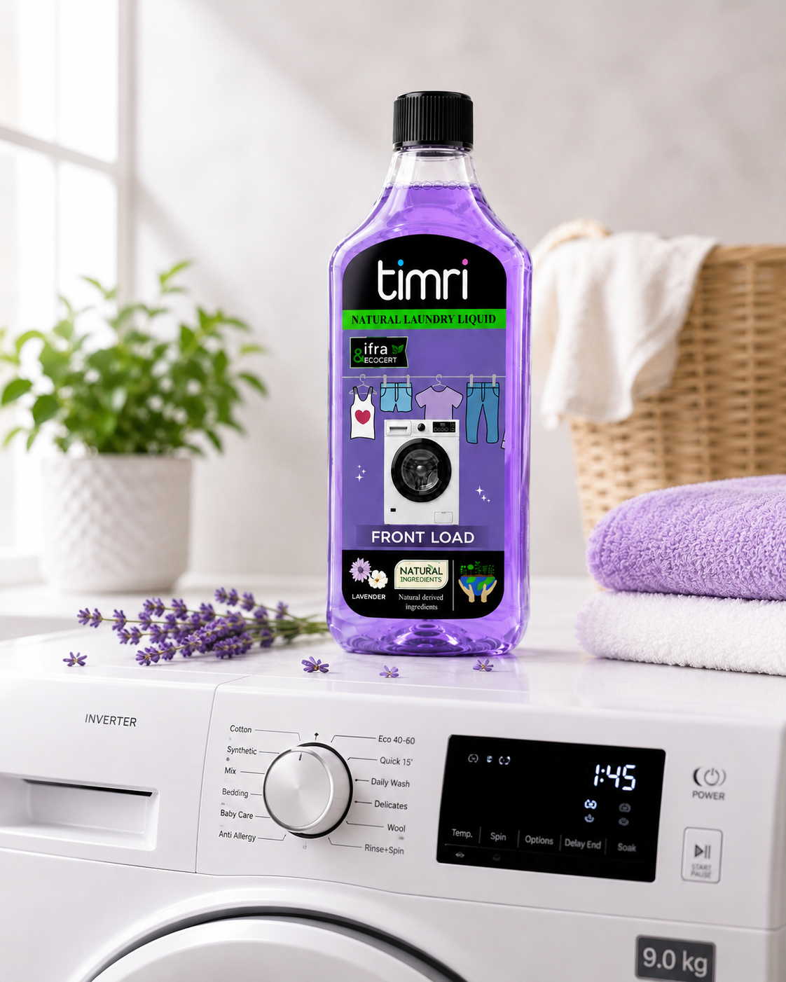 TIMRI Natural Laundry Liquid – Gentle Fabric & Clothes Cleaner for Daily Washing