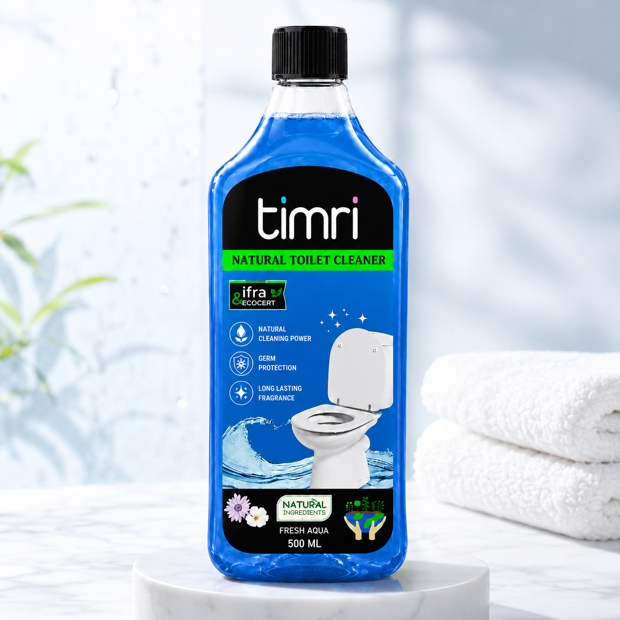 TIMRI Natural Toilet Cleaner – Powerful Bathroom & Toilet Cleaning Liquid
