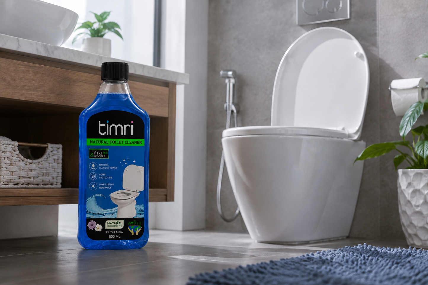 TIMRI Natural Toilet Cleaner – Powerful Bathroom & Toilet Cleaning Liquid