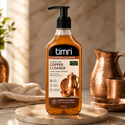 TIMRI Copper Cleaner – Natural Copper Utensil & Vessel Cleaning Liquid