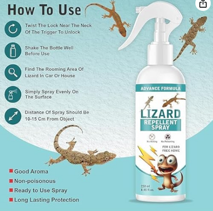 TIMRI Herbal Lizard Repellent Spray | Gecko & House Lizard Repellent