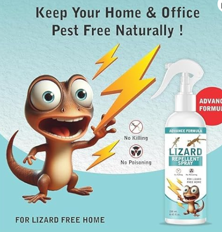 TIMRI Herbal Lizard Repellent Spray | Gecko & House Lizard Repellent