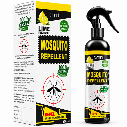 TIMRI Mosquito Repellent Spray | Herbal Mosquito Protection for Home & Office