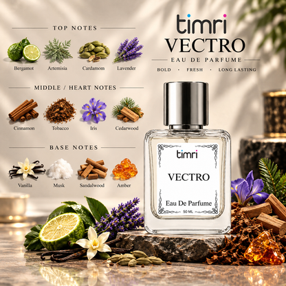 TIMRI Vectro Perfume for Men – CR-7 Inspired Fresh Spicy & Woody Fragrance
