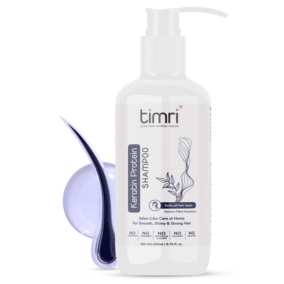 TIMRI Keratin Protein Shampoo for Dandruff & Hair fall Control - 200ml